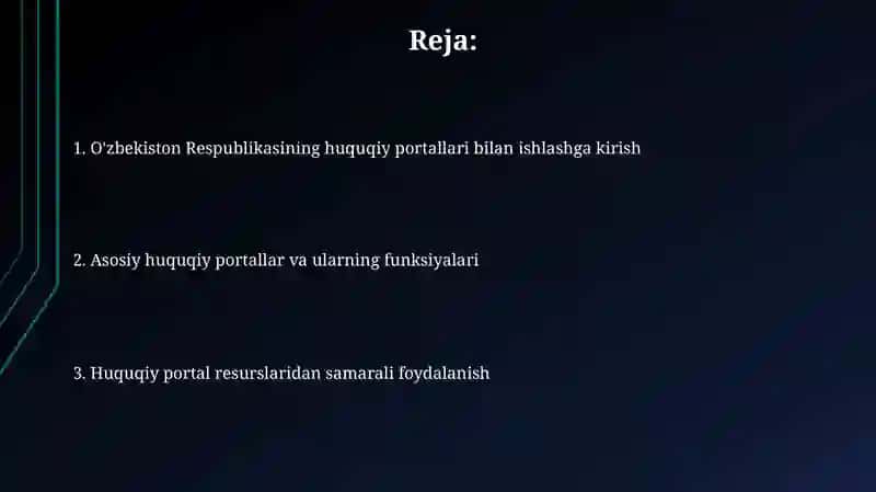 O'zbekiston Respublikasi huquqiy portallari 2
