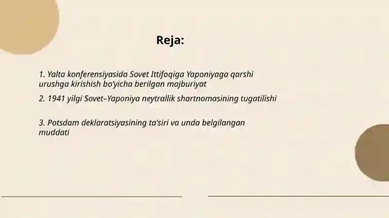 Sobiq ittifoqning Yaponiyaga qarshi urush boshlanishining sabablari 2
