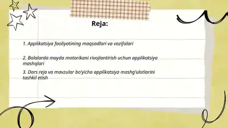 Maktabgacha yoshdagi bolalarni applikatsiya ishlariga o'gatish 2