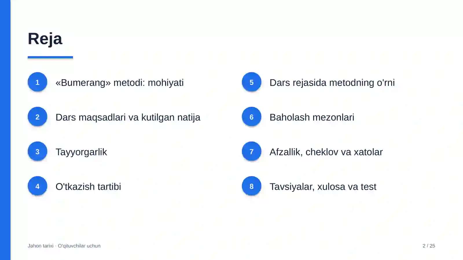 jahon tarixi darslarida bumerang metodidan foydalanish 3723 2