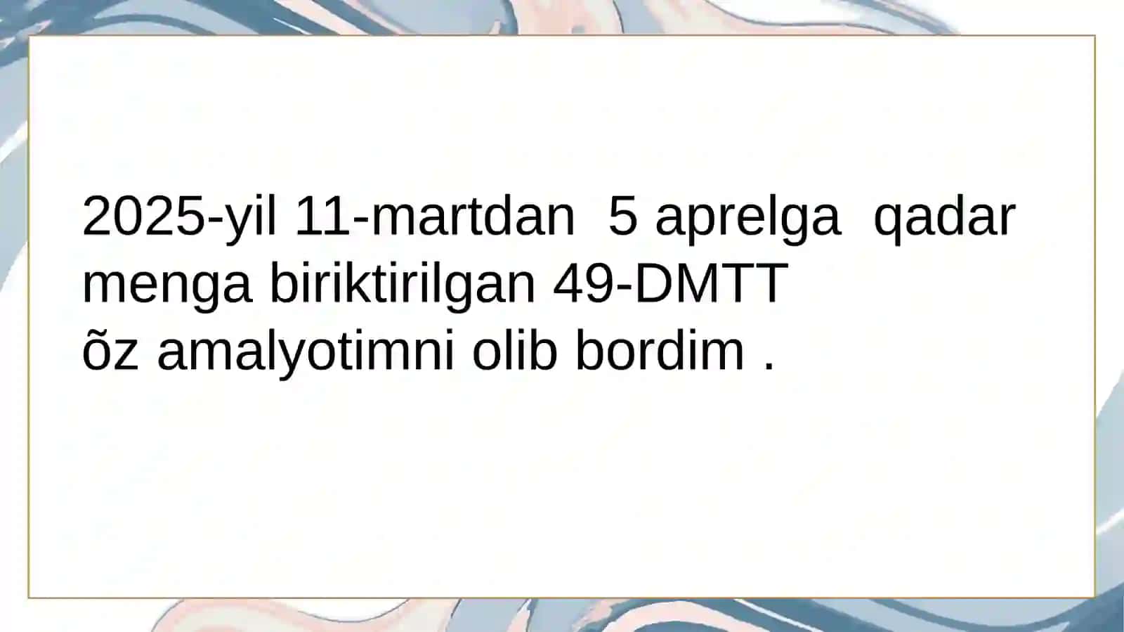 Dexqonova Shahlohonning malakaviy pedagogika malyoti 2