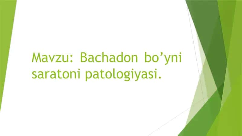 Bachadon bo‘yni polipi patologiyasi 2