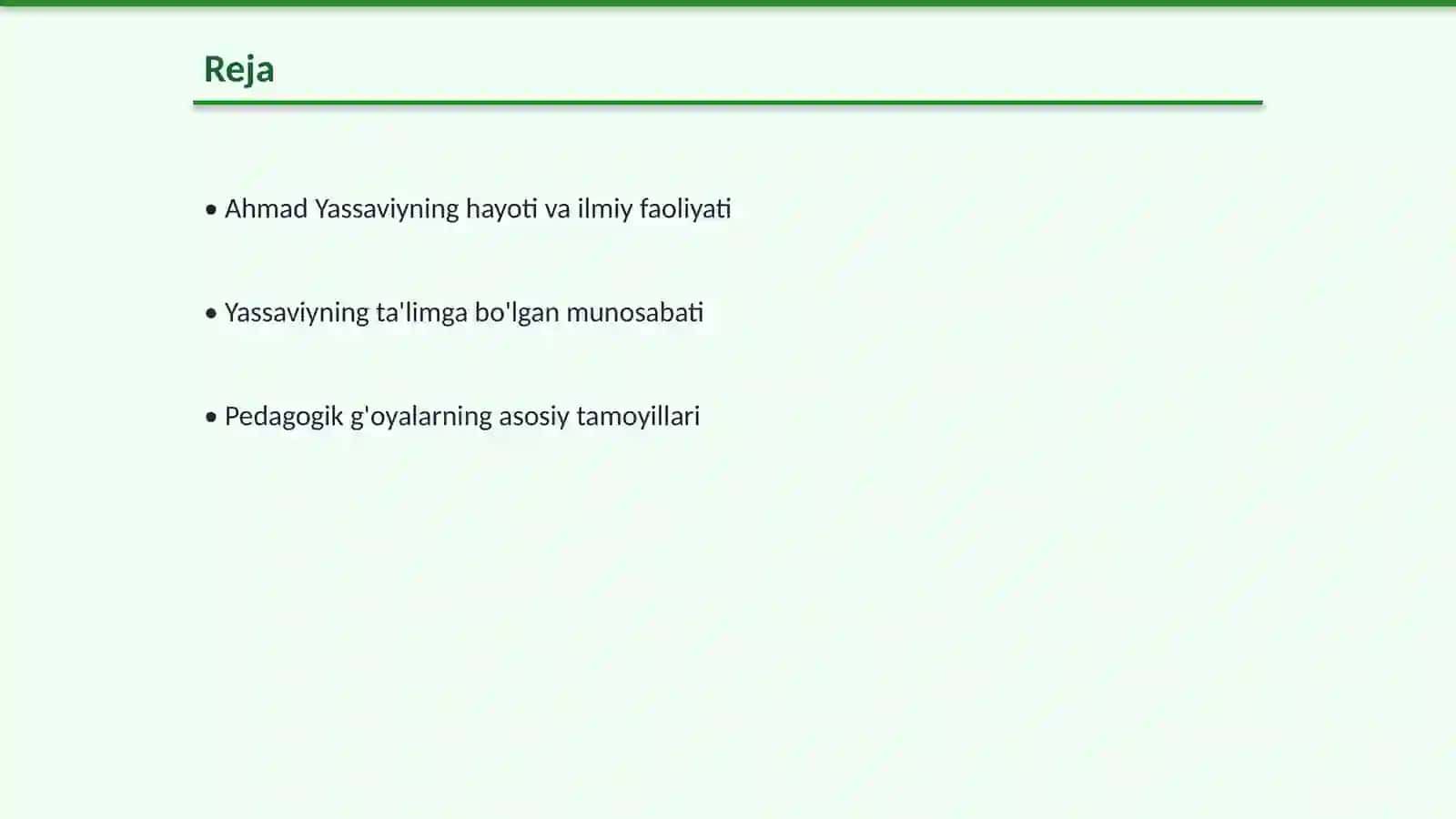 Ahmad Yassaviyning pedagogik goyalar 2