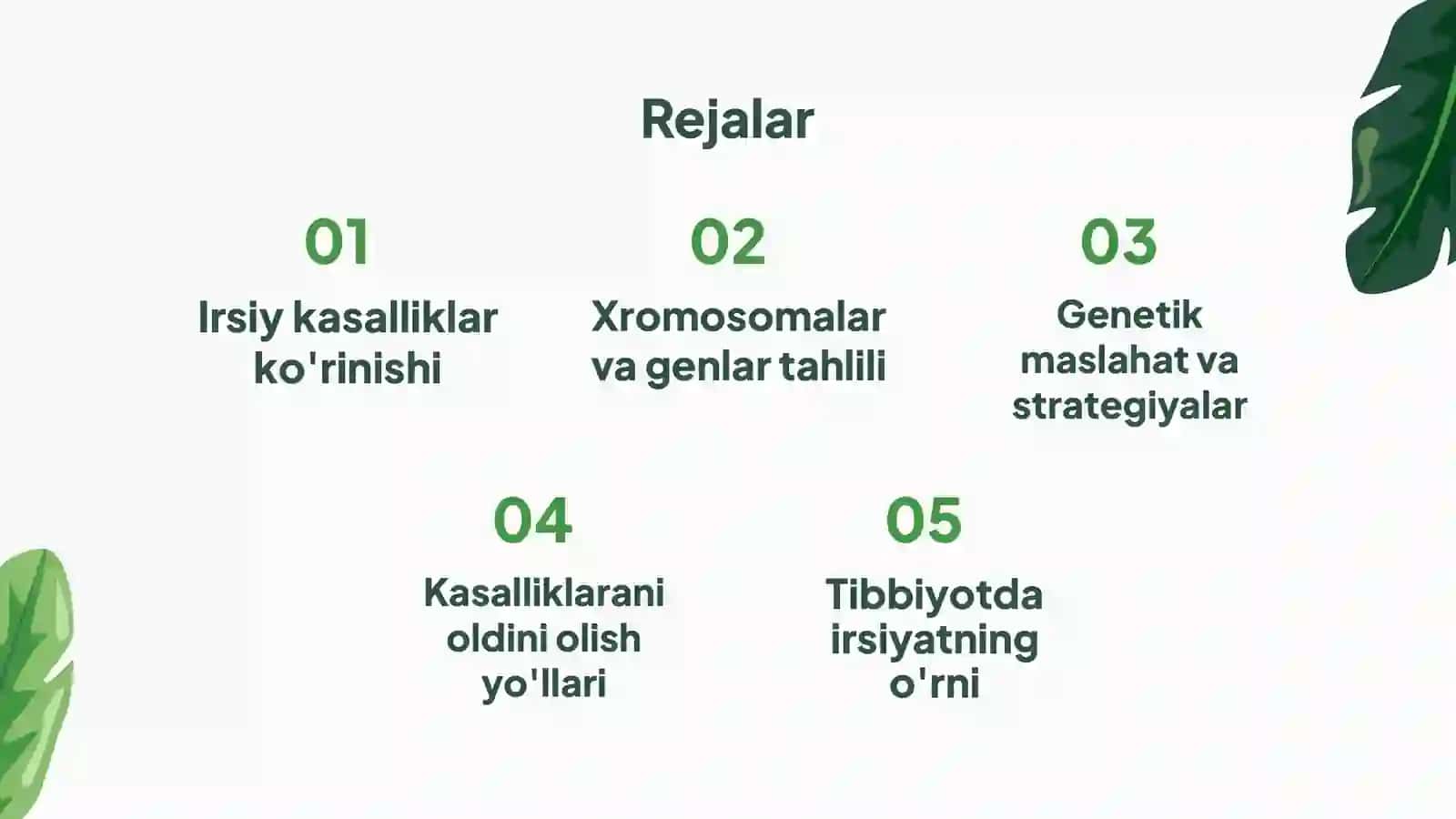 Biologiya fanidan taqdimot 2