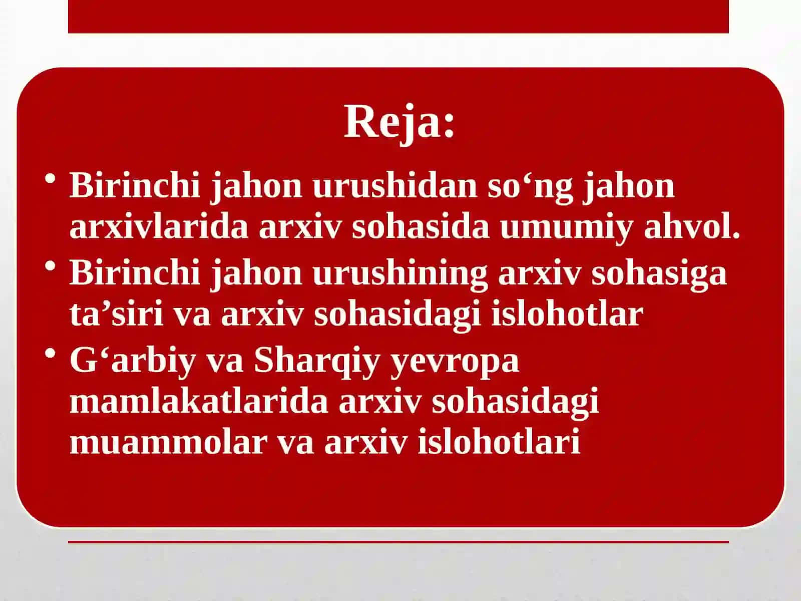 Birinchi jahon urushi davrida Rossiya arxivi 2