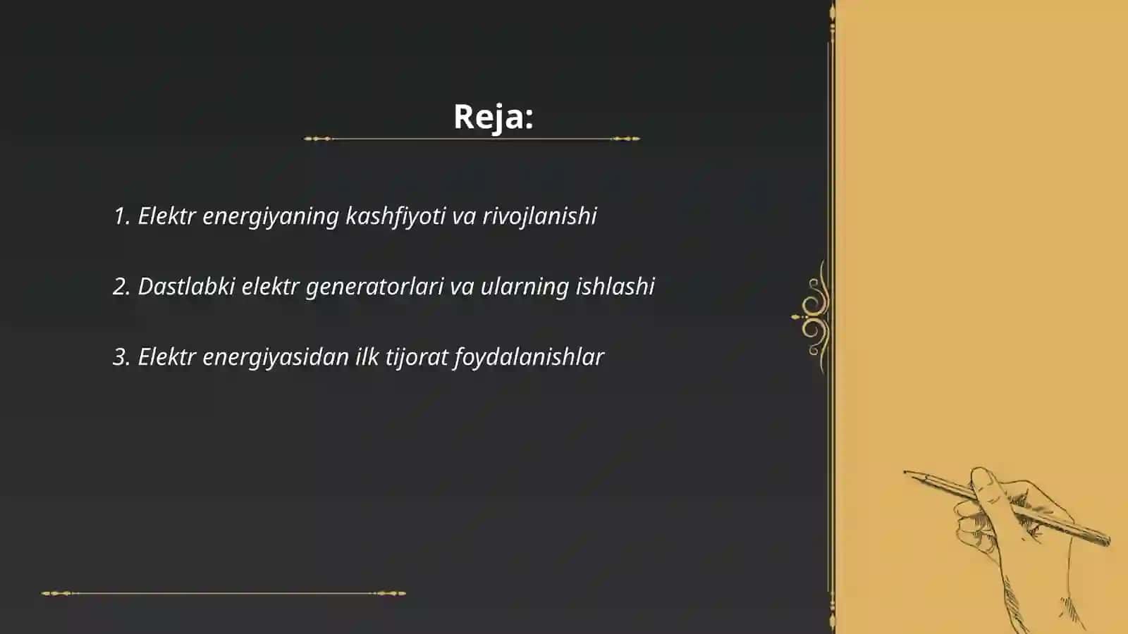 Elektr energiya tarixi va kelajagi 2