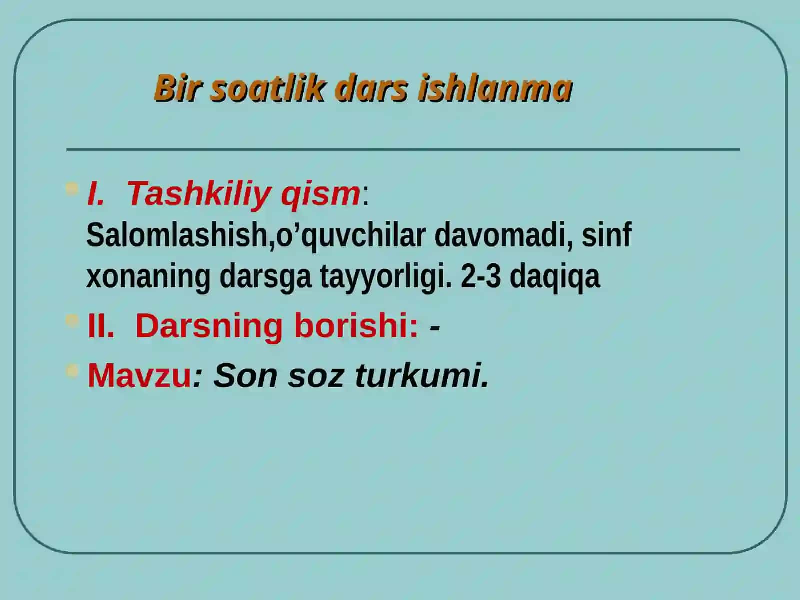 Son so'z turkumi 2