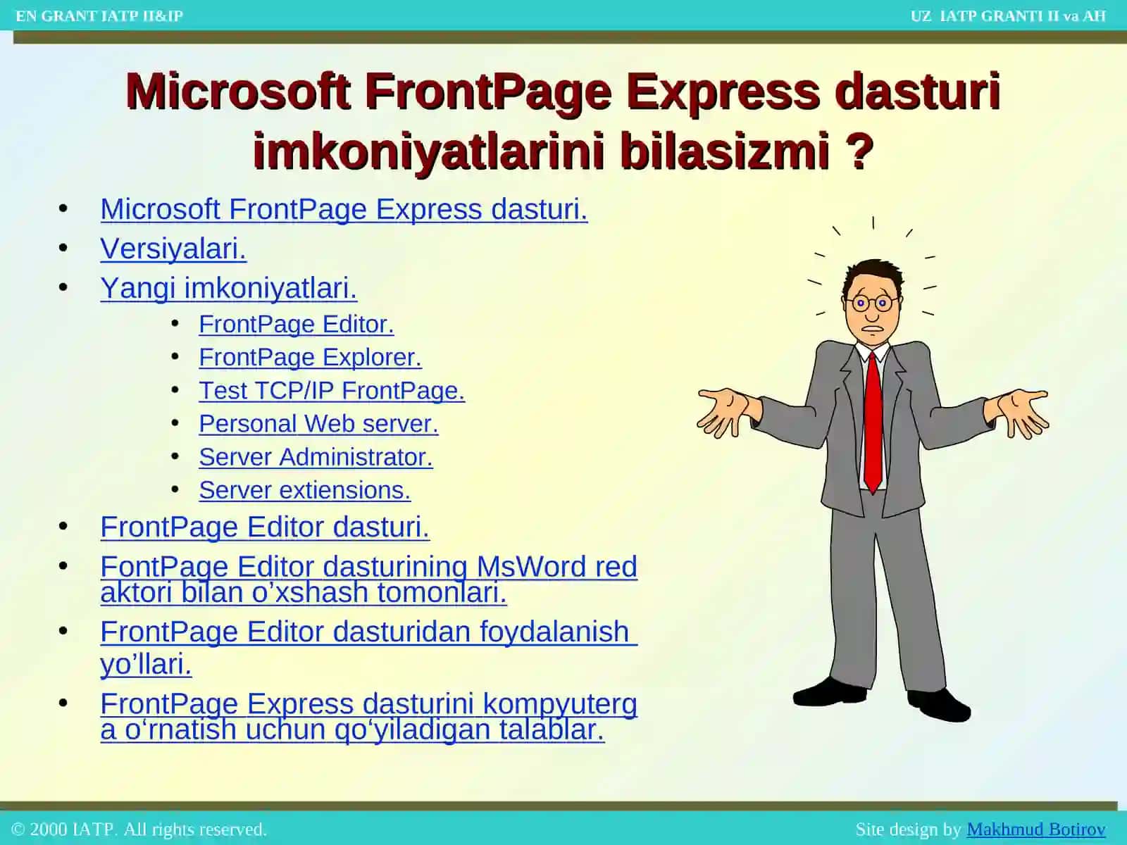 Microsoft FrontPage Express 2