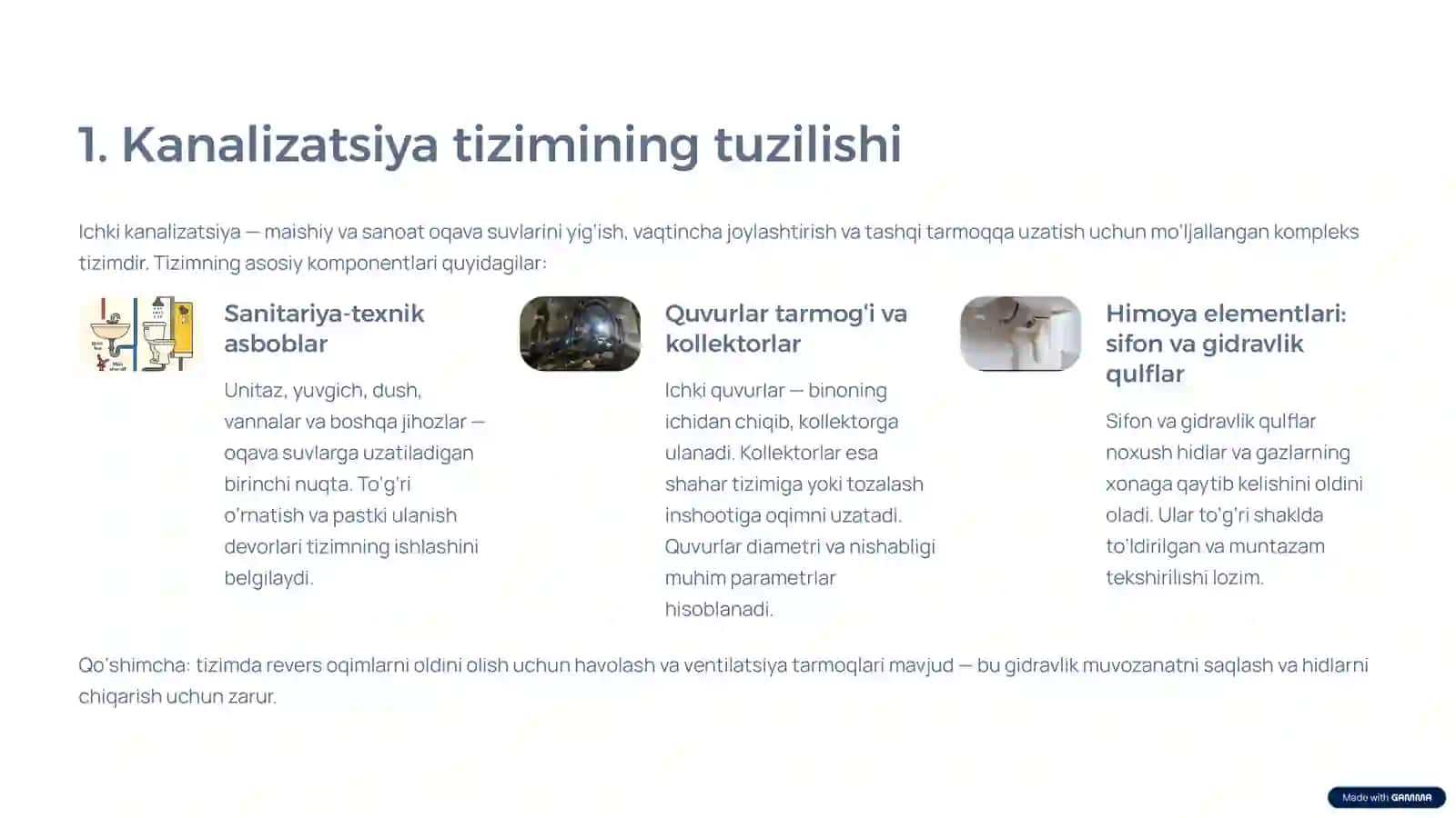 Kanalizatsiya tizimlarini texnik ekspluatatsiya qilish.pptx 2