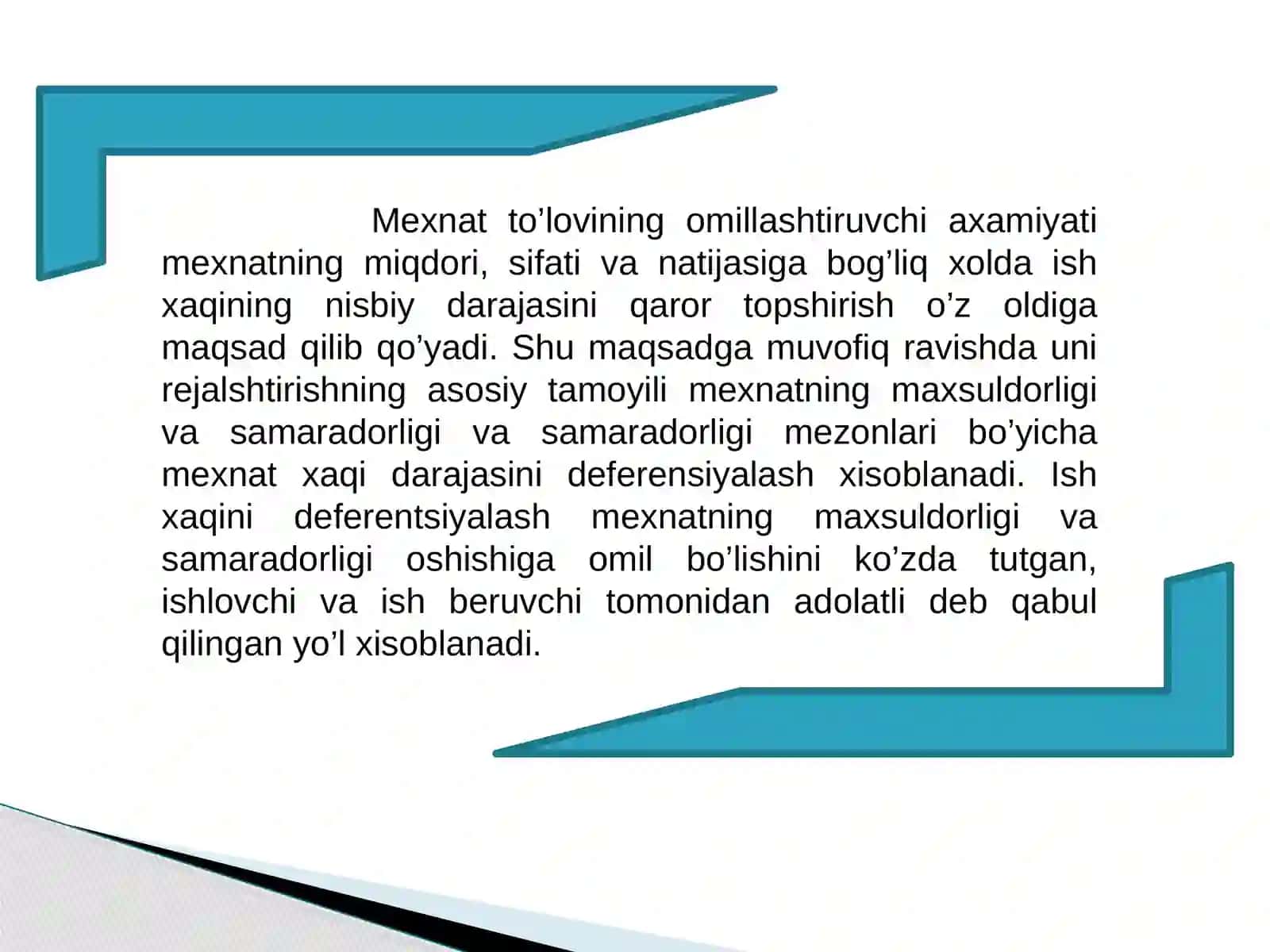 Korxonalarda mеhnаtgа hаq to’lаshni tаshkil qilishni tаrаqqiyoti 2