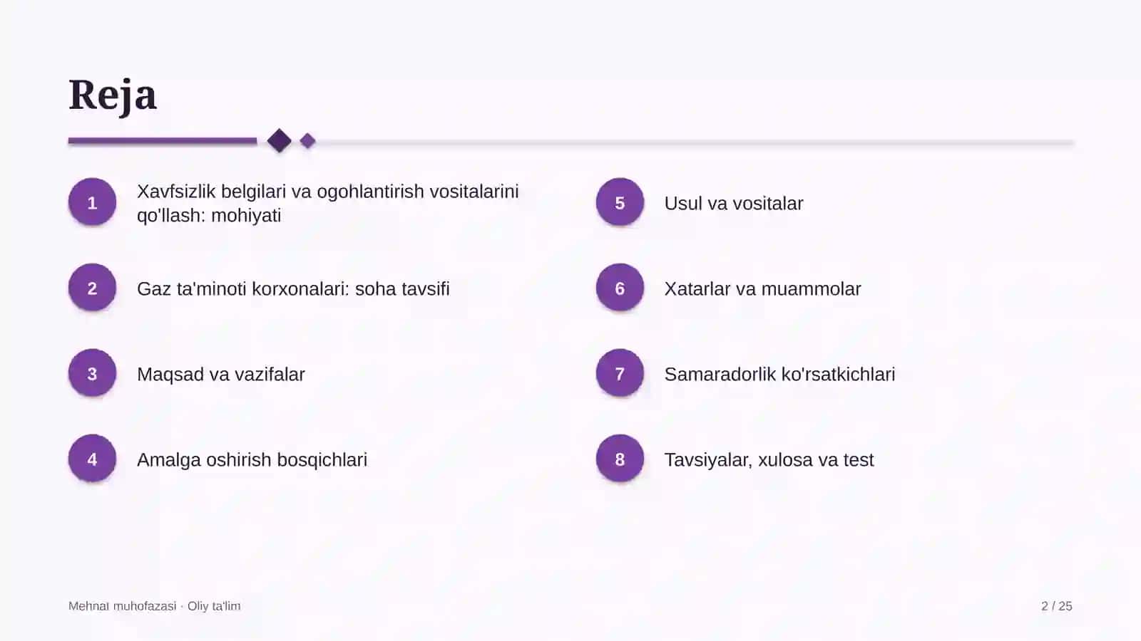 gaz ta'minoti korxonalarida xavfsizlik belgilari va ogohlantirish vositalarini qo'llash 6303 2