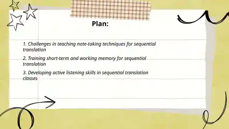 Issues of teaching sequential translation 2