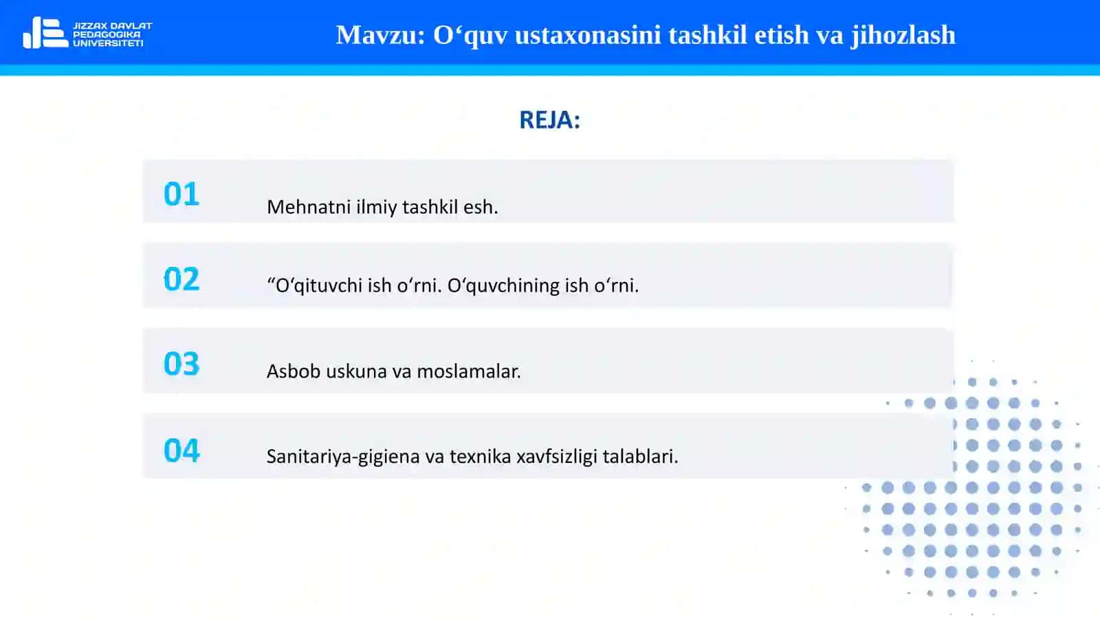 FAN:TEXNOLOGIK TA’LIM METODIKASI 2
