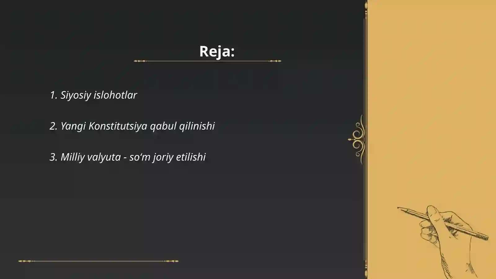 Siyosiy islohotlar 2