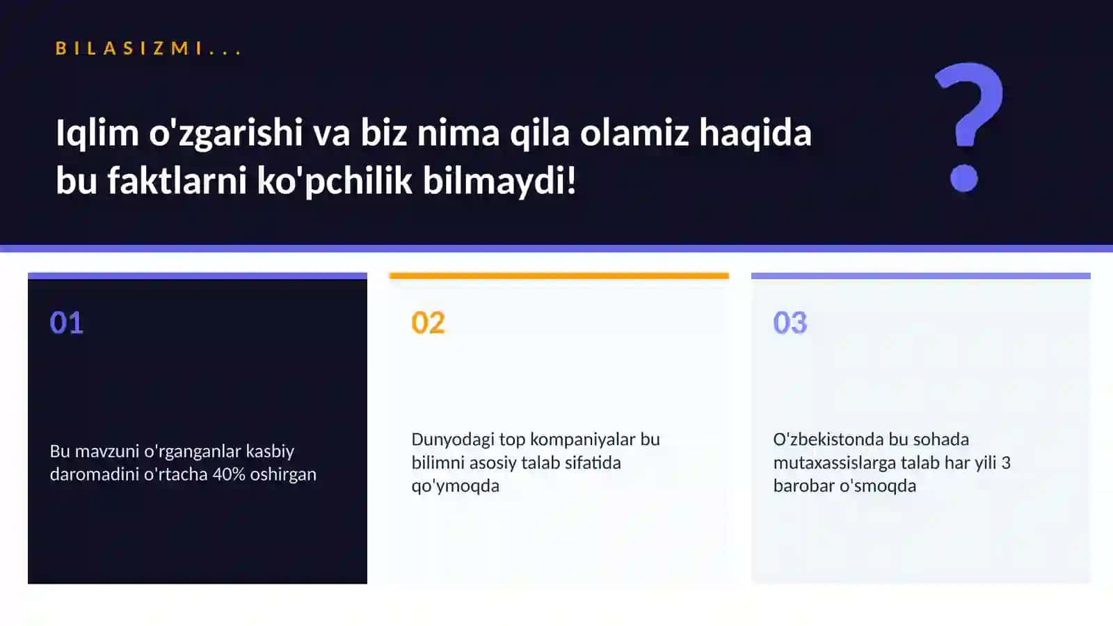 Iqlim o'zgarishi va biz nima qila olamiz 2