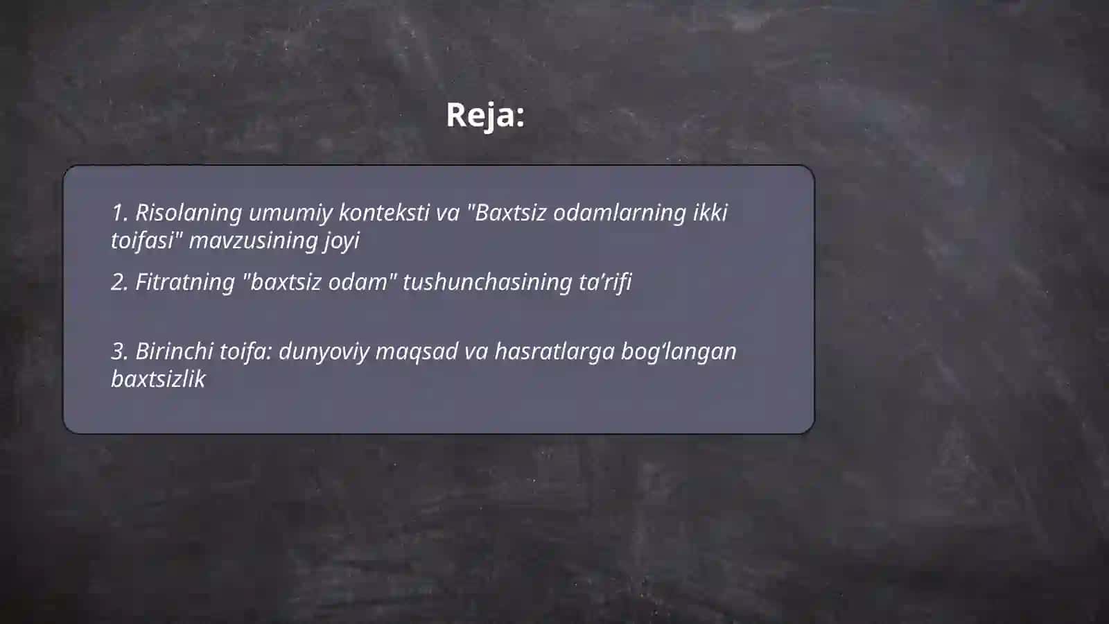 Abdurauf Fitratning "Rahbari najot" risolasidagi" Baxtsiz odamlarning ikki toifasiga"oid qarashlar 2