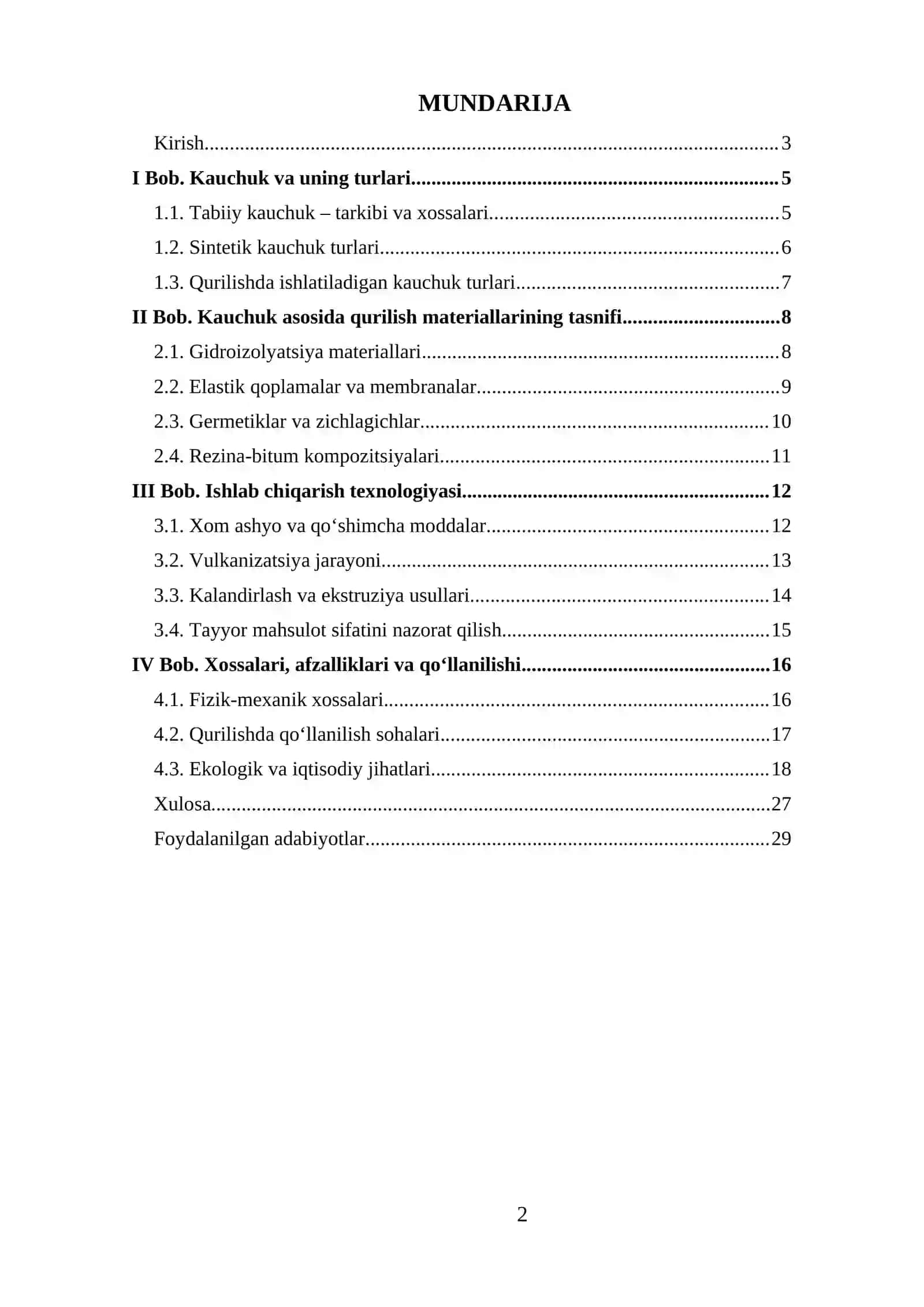 Kauchuk asosida qurilish materiallari 2
