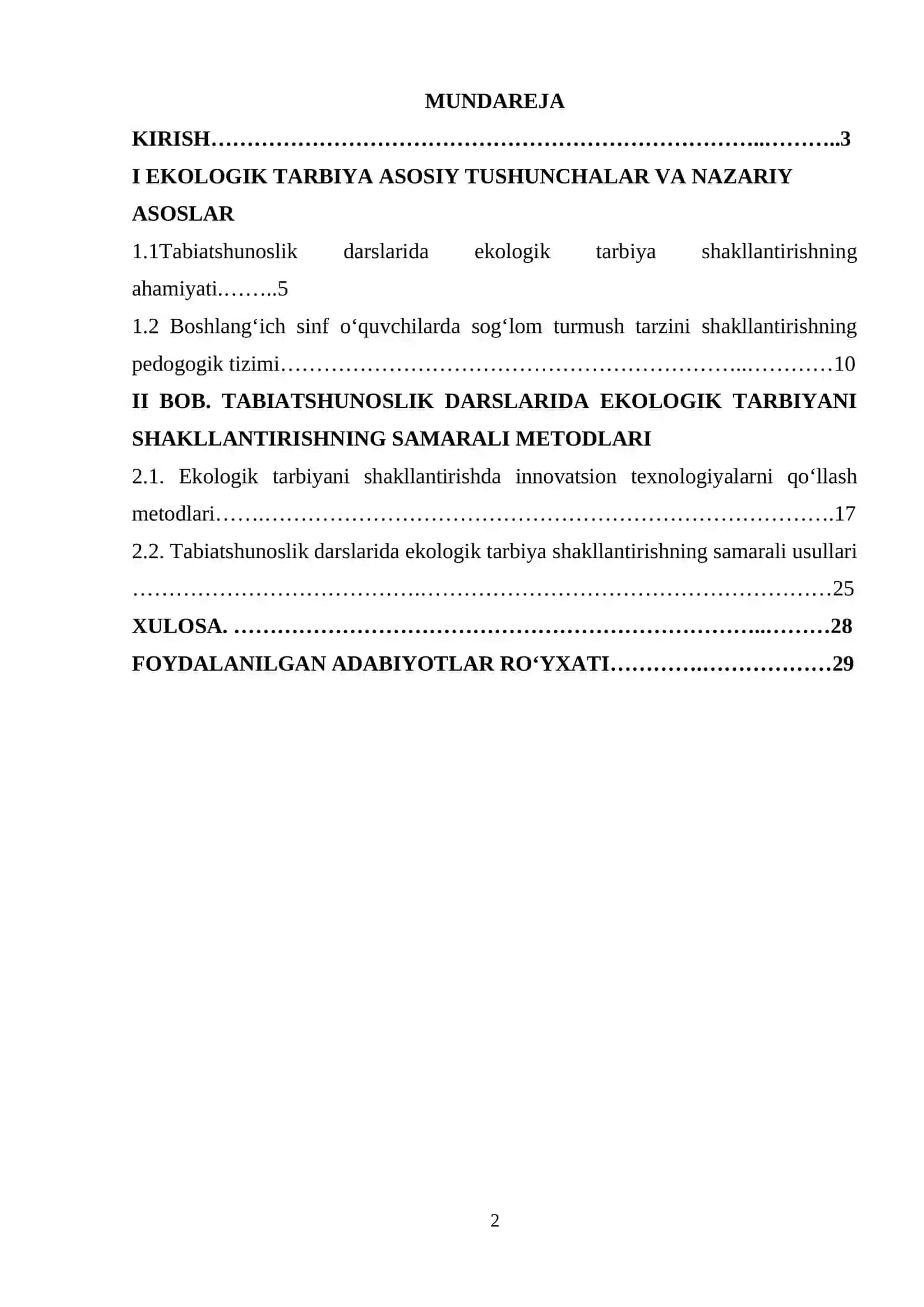 TABIATSHUNOSLIK DARSLARIDA EKOLOGIK TARBIYANI SHAKLLANTIRISHNING SAMARALI YO‘LLARI 2