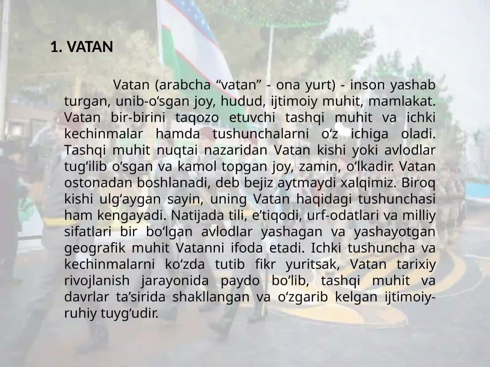 Vatan va vatanparvarlik 2