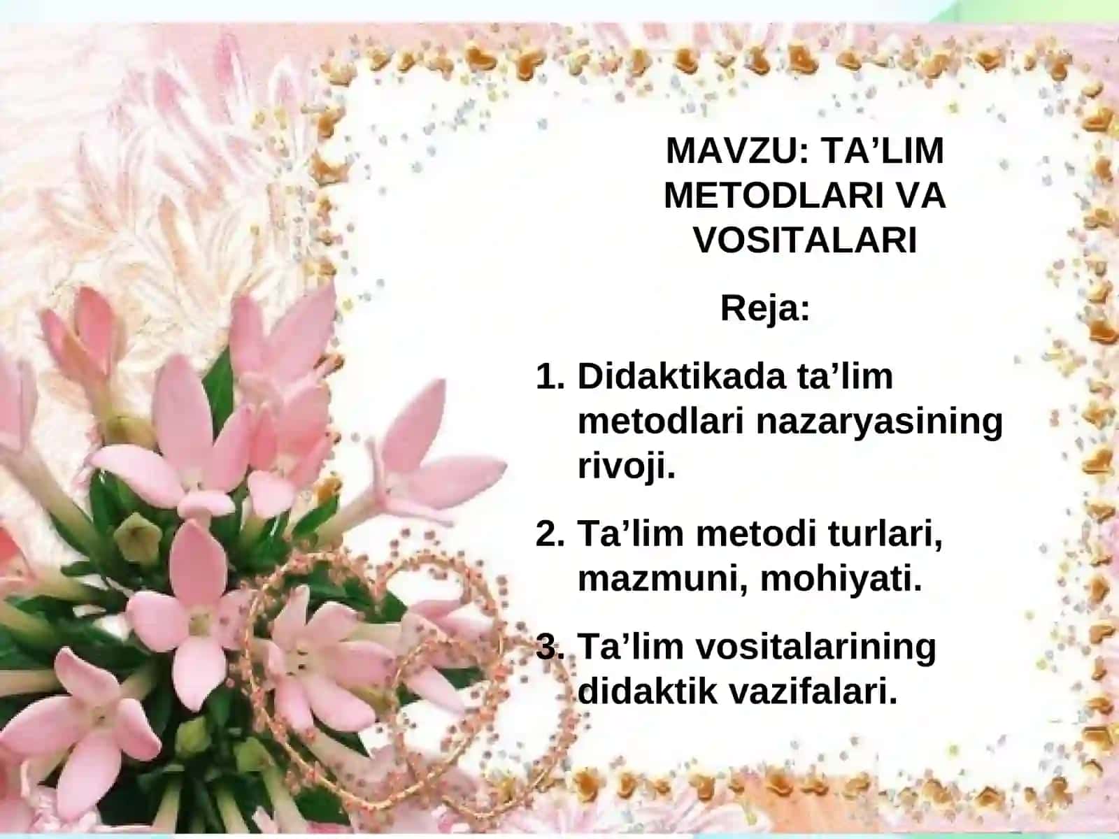 TA’LIM METODLARIVA VOSITALARI 2