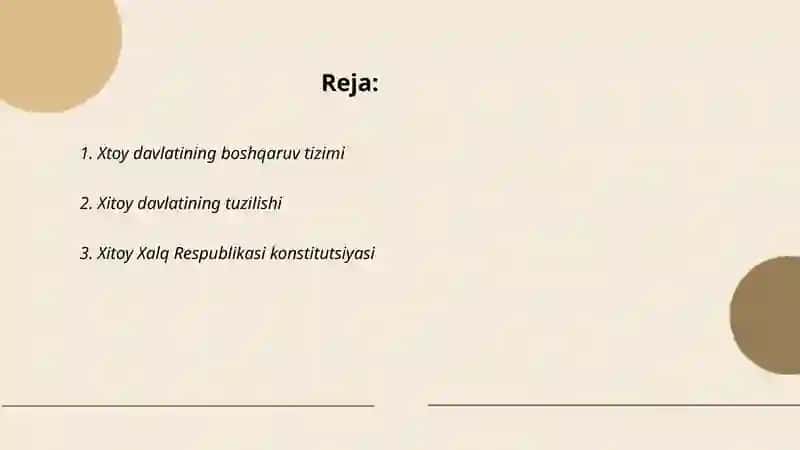 Xitoy davlatining boshqaruv tizimi 2