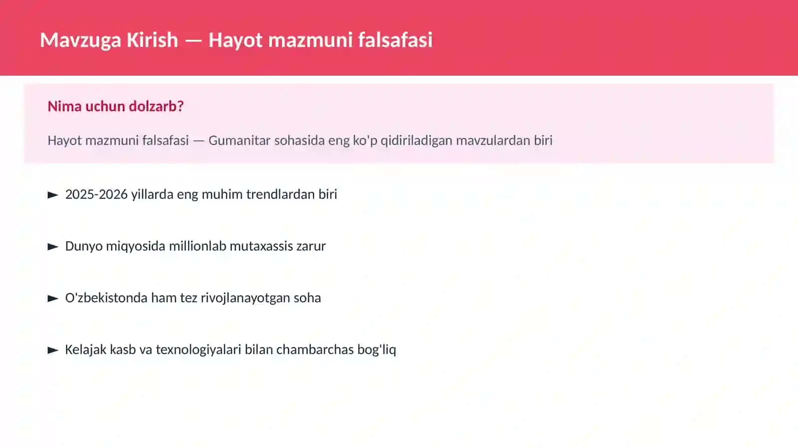 Hayot mazmuni falsafasi 2