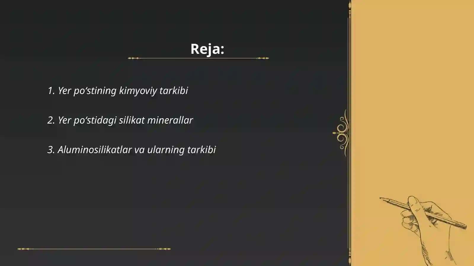 Yer poʻsti mineral tarkibi 2