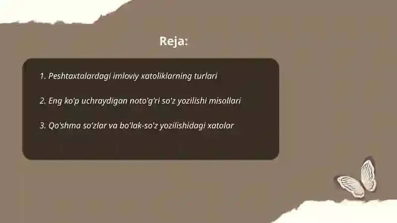 Peshtaxtalardagi imloviy xatoliklar 2