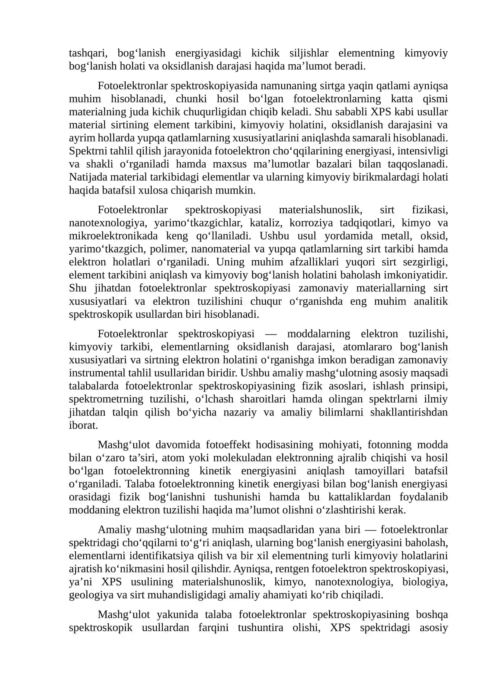 Fotoelektronlar spektroskopiyasi 2