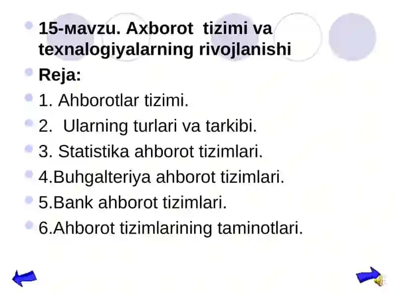 Isaqova Gavharoy "INFORMATIKA VA AXBOROT TEXNOLOGIYALARI" slaydi 2