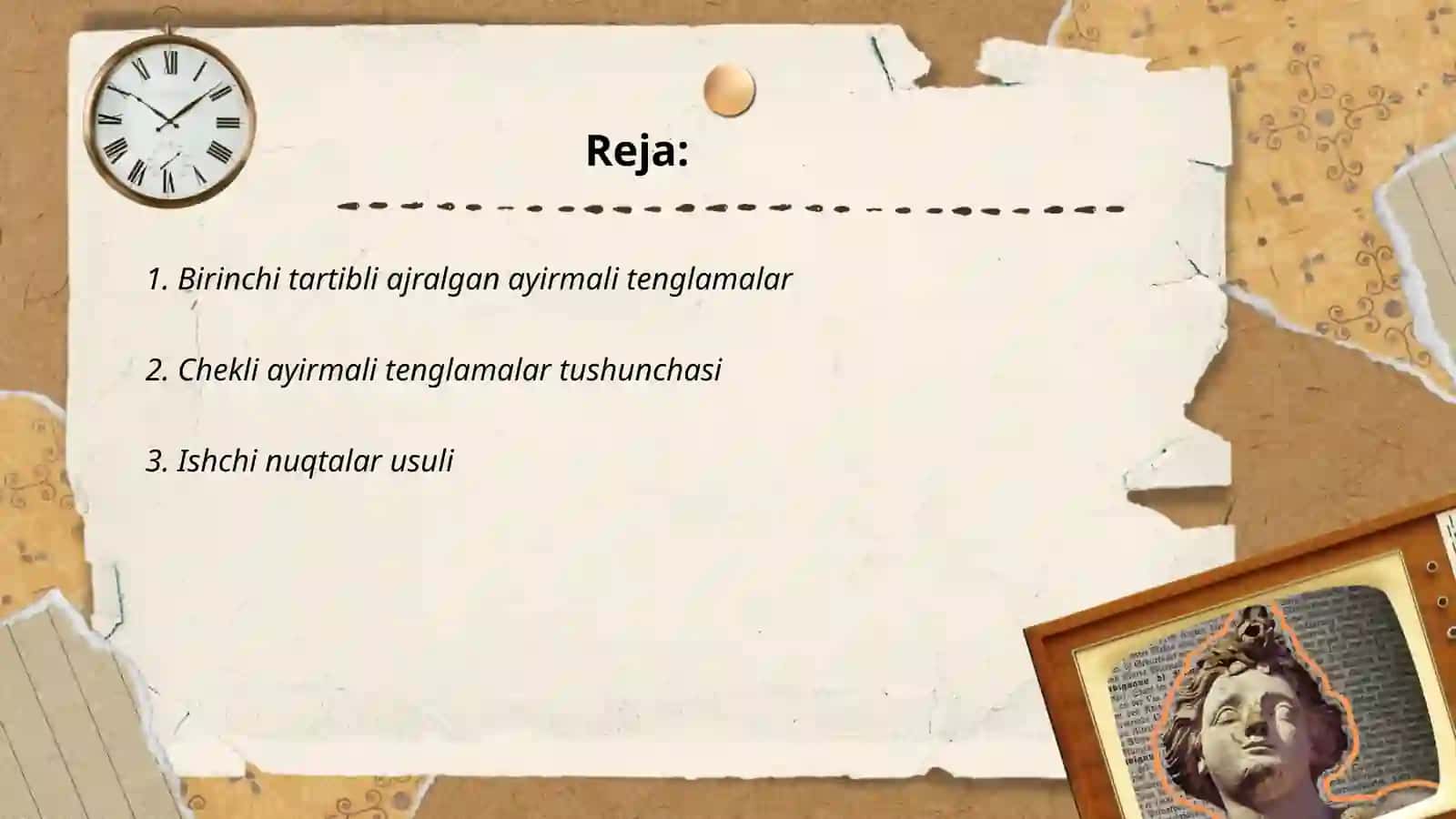 Birinchi tartibli chekli ayirmali tenglamalar 2