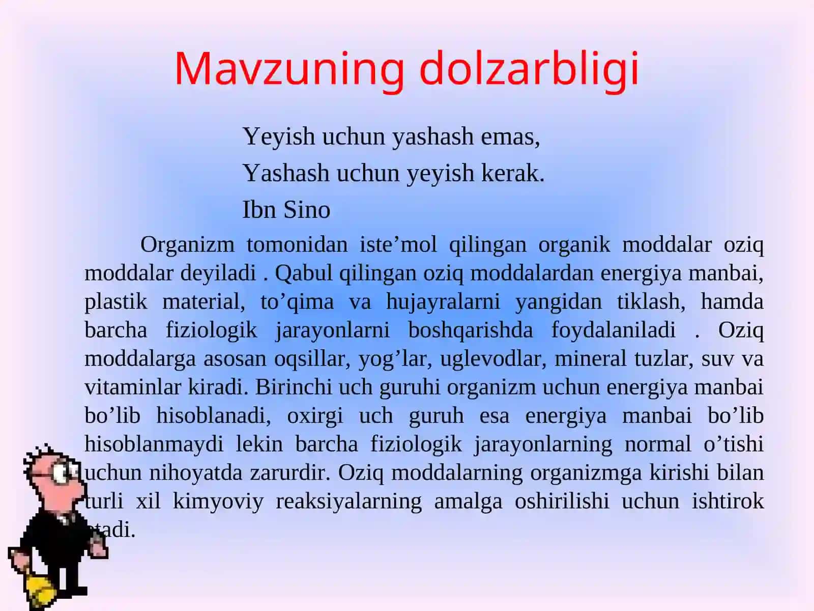 Yuqori harorat sharoitida ovqatlanish fiziologiyasi muammolari 2