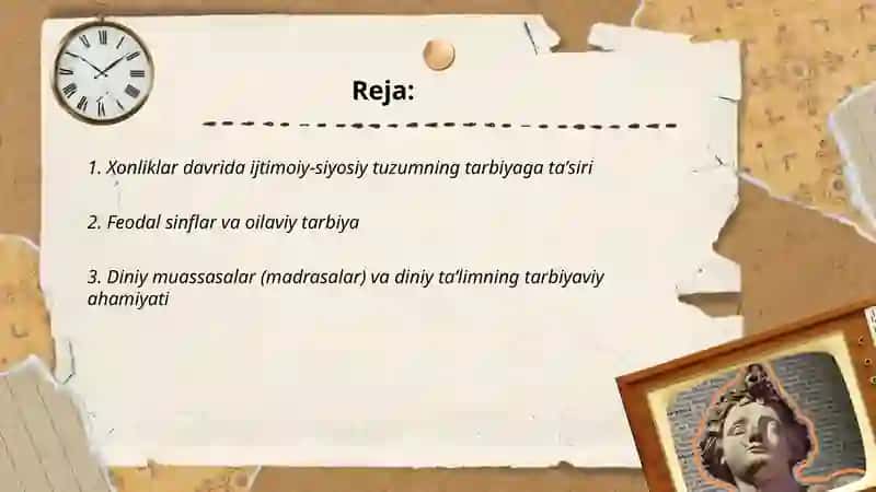 Xonliklar davridagi ijtimoiy siyosiy muhitning tarbiyaga taʼsiri 2