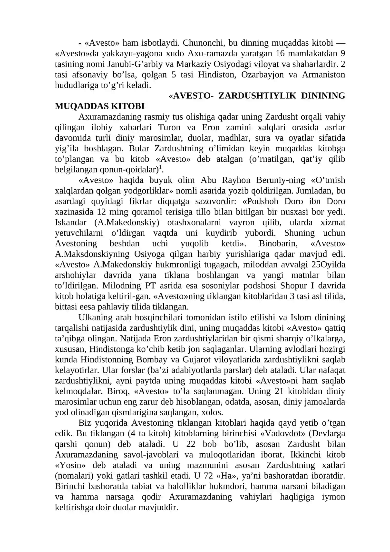 ZARDUSHTIYLIK DININING PAYDO BO’LISHI 2