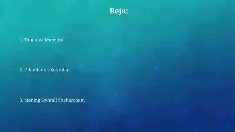 Mening Sevimli Shaharcham 2