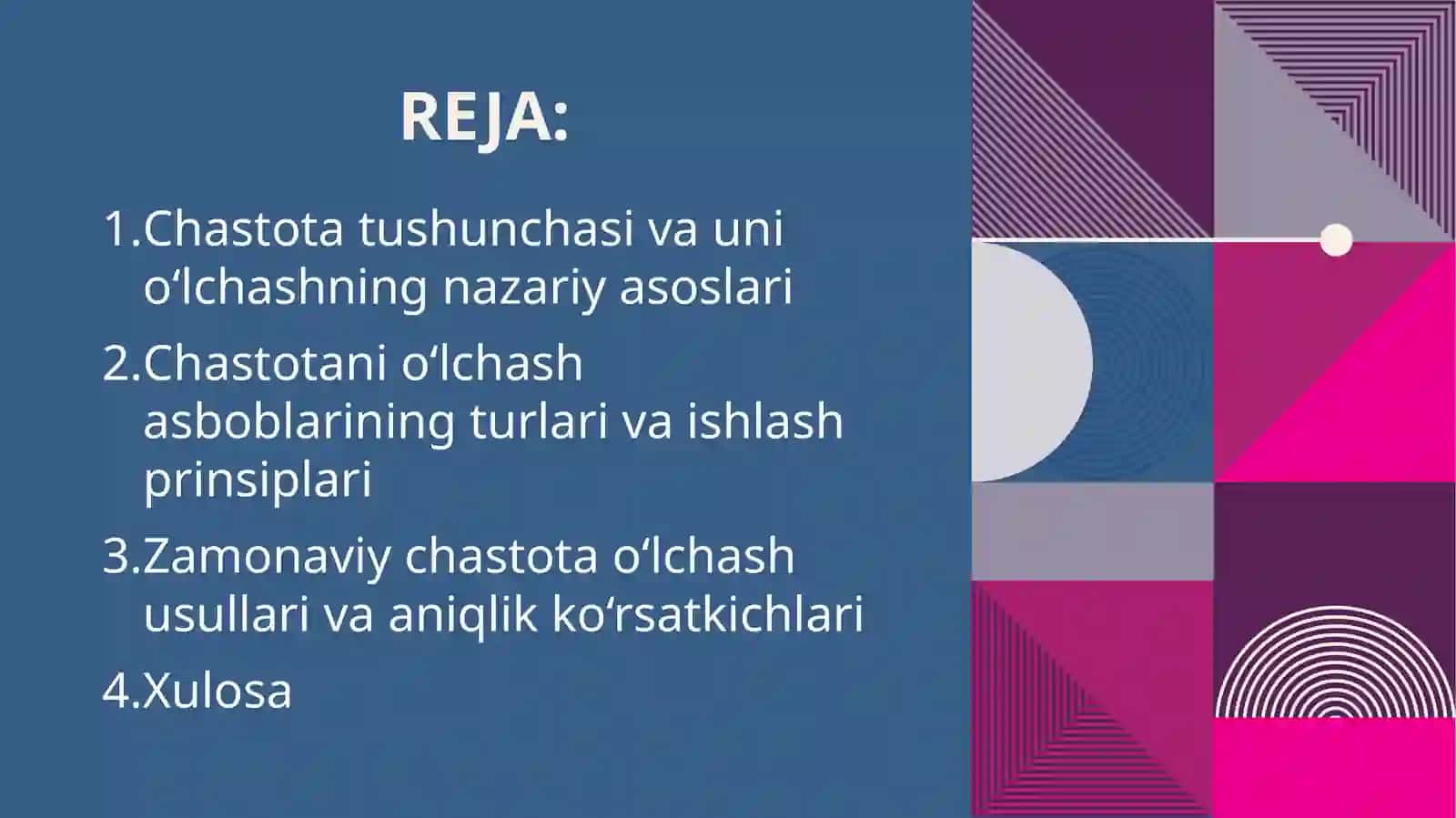 Chastotani o‘lchash asboblarining turlari va ishlash prinsiplari 2