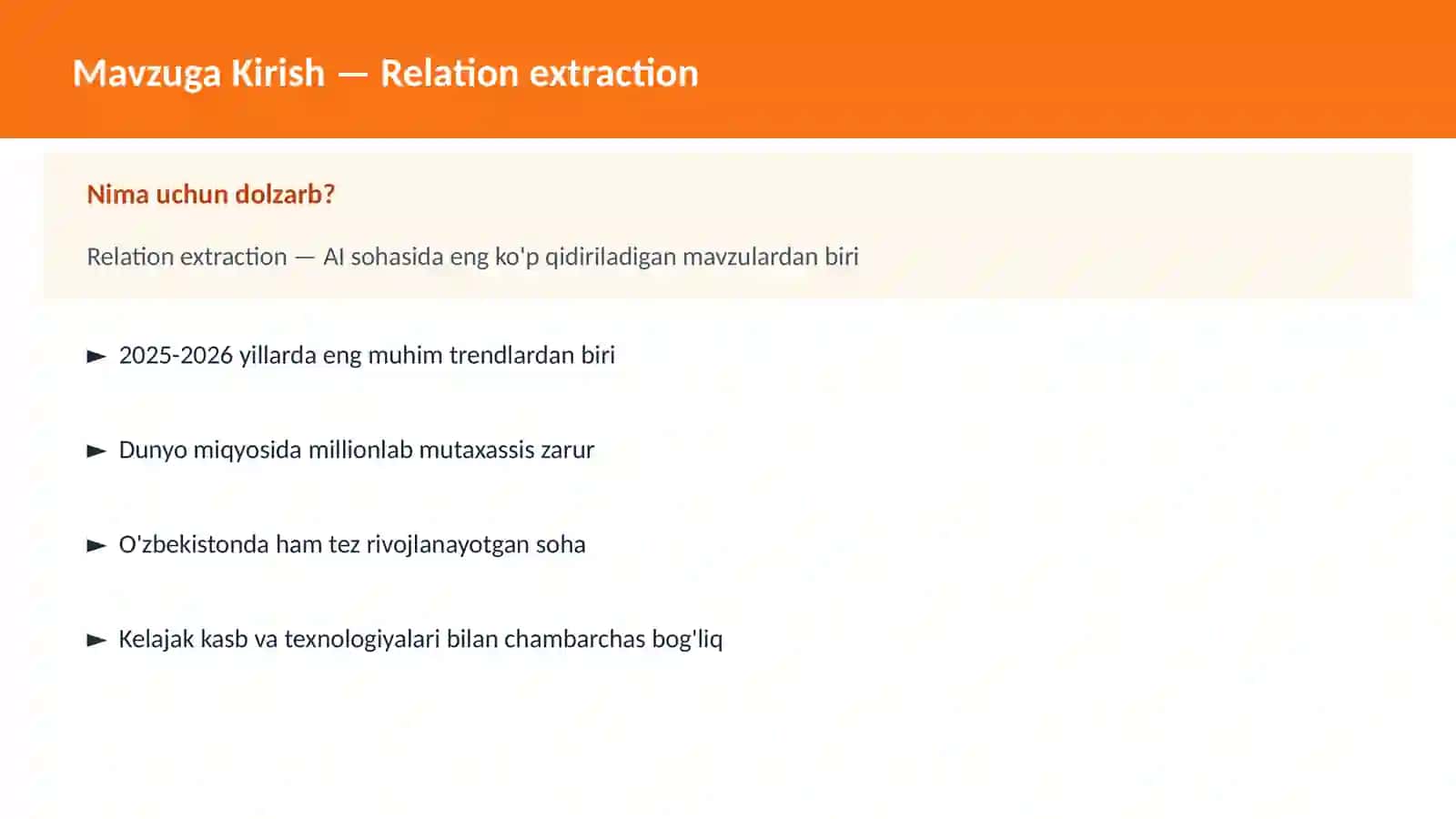 Relation extraction 2