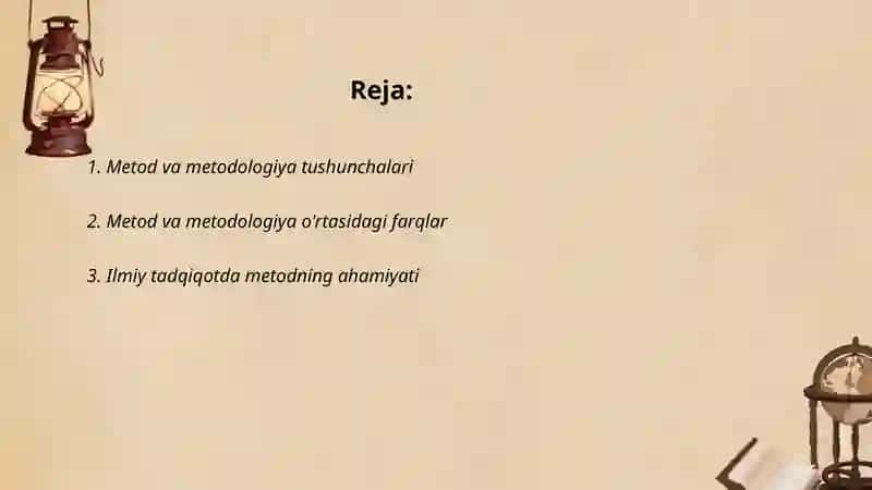 Metod va metodologiya tushunchalarini yoritib bering 2