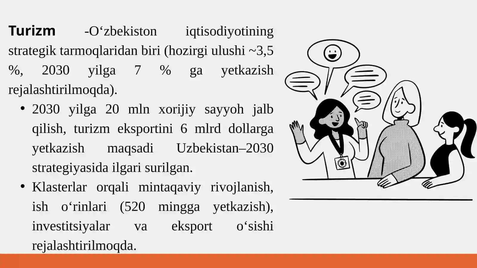 TURISTIK    KLASTERLARNI RIVOJLANTIRISHDA    DAVLATNING    ROLI 2