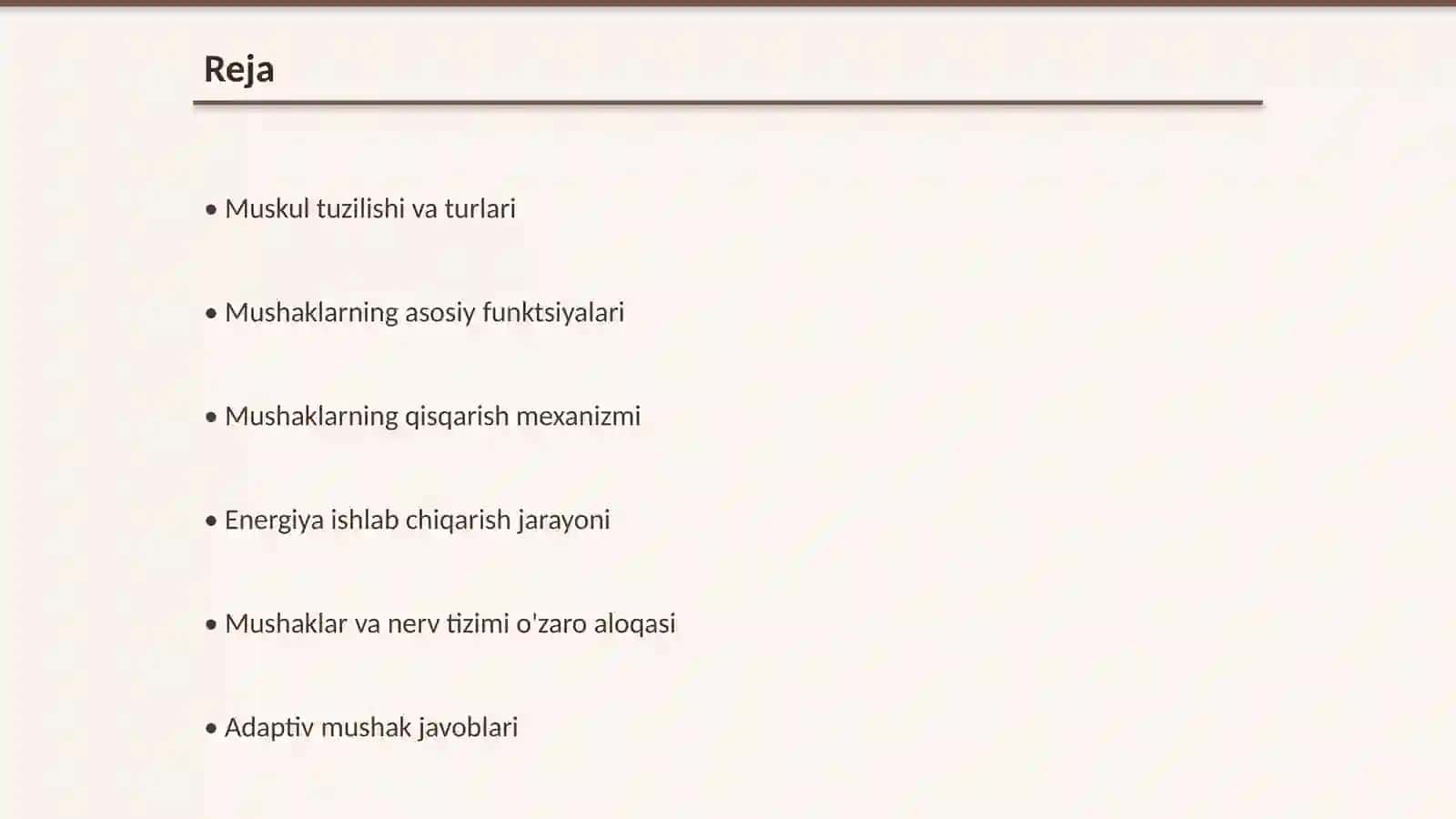 Muskul fizialogiyasi 2