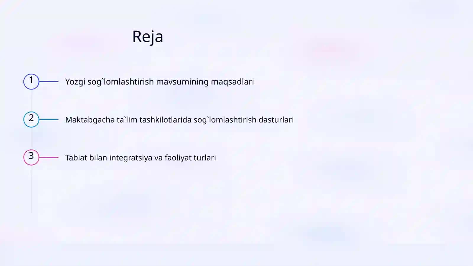 Yozgi sog`lomlashtirish mavsumi 2