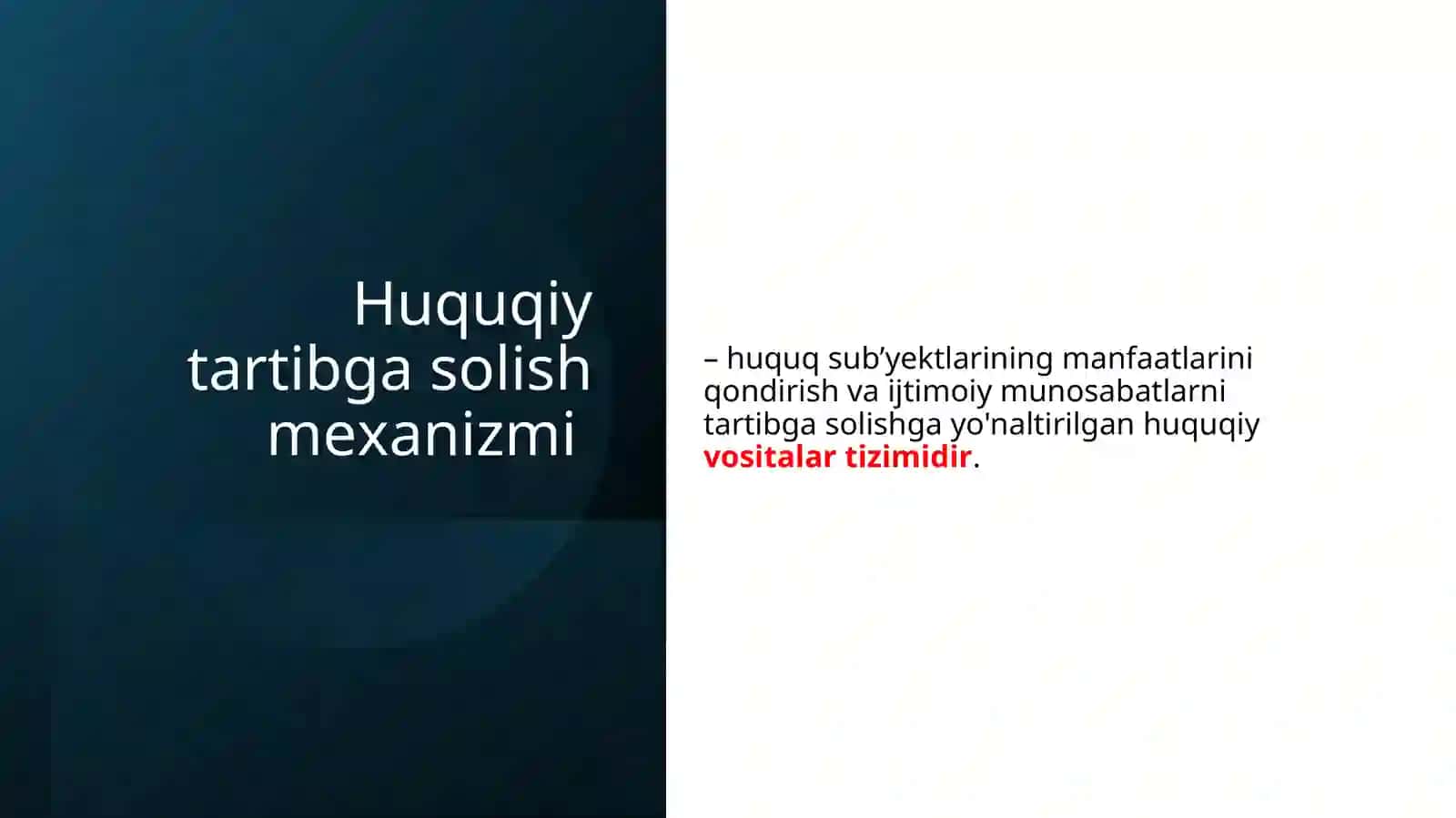 Huquqiy Tаrtibgаsоlish Tushunchаsi 2