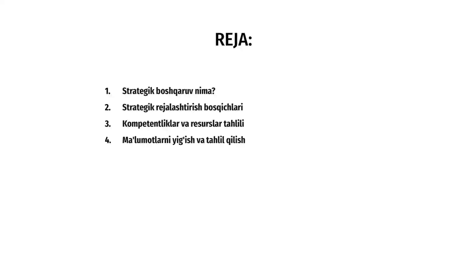 Strategik boshqaruv 2