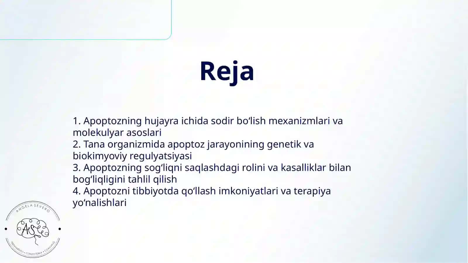 HUJAYRA APOPTOZI VA UNING BIOLOGIK AHAMIYATI 2