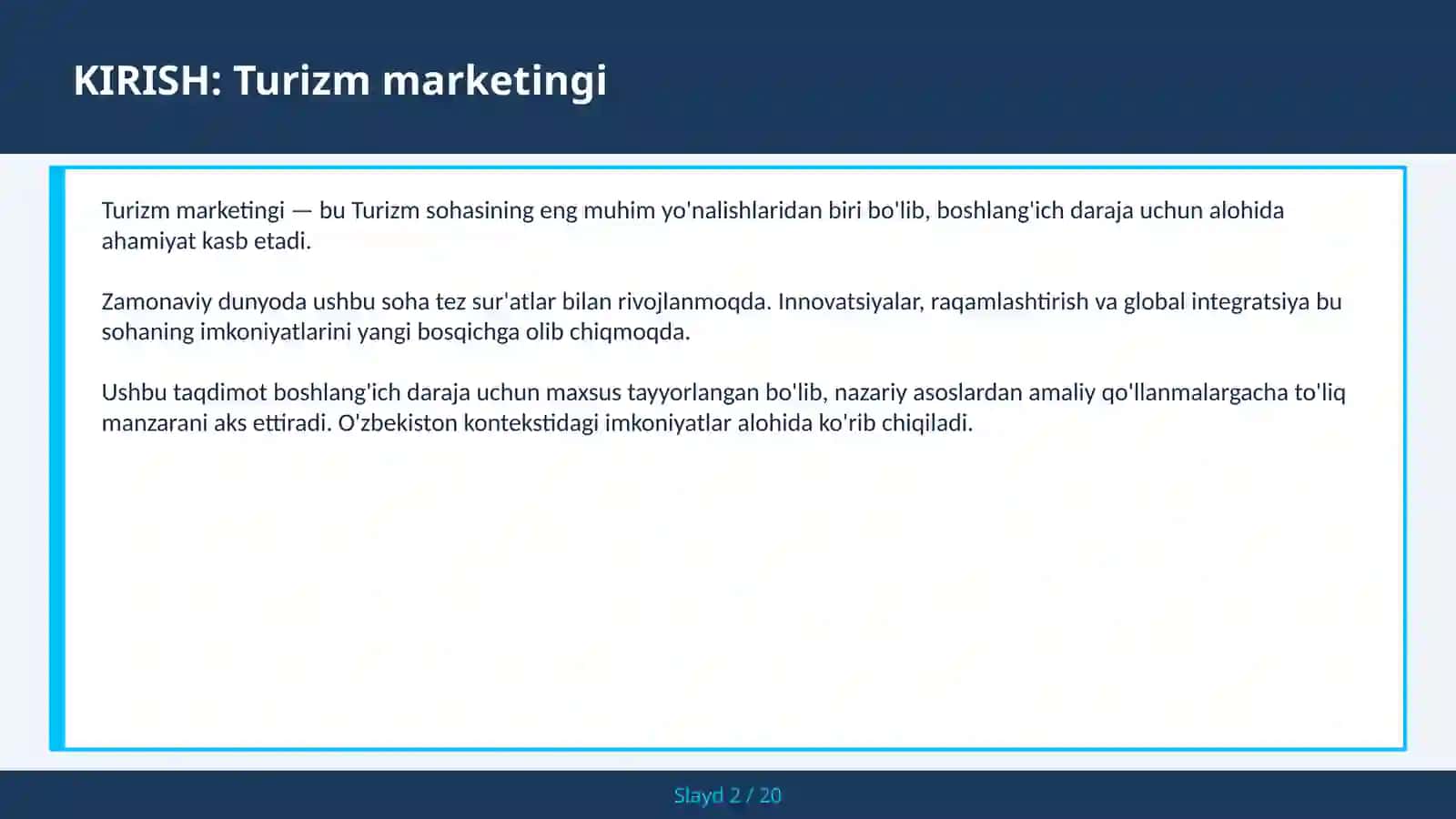Turizm marketingi 2