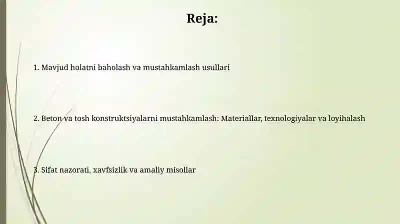 Temir-beton va tosh konstruksiyalarni kuchaytirishni loyihalash 2