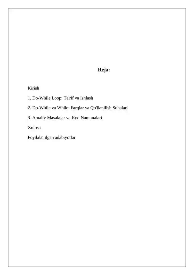 Do-While sikli 2