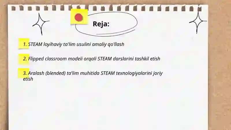 STEAM taʼlim texnologiyasini amaliy qoʻllash usullari 2