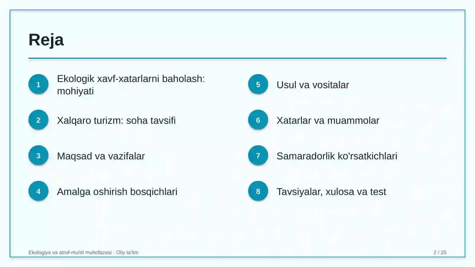 xalqaro turizmda ekologik xavf xatarlarni baholash 6074 2