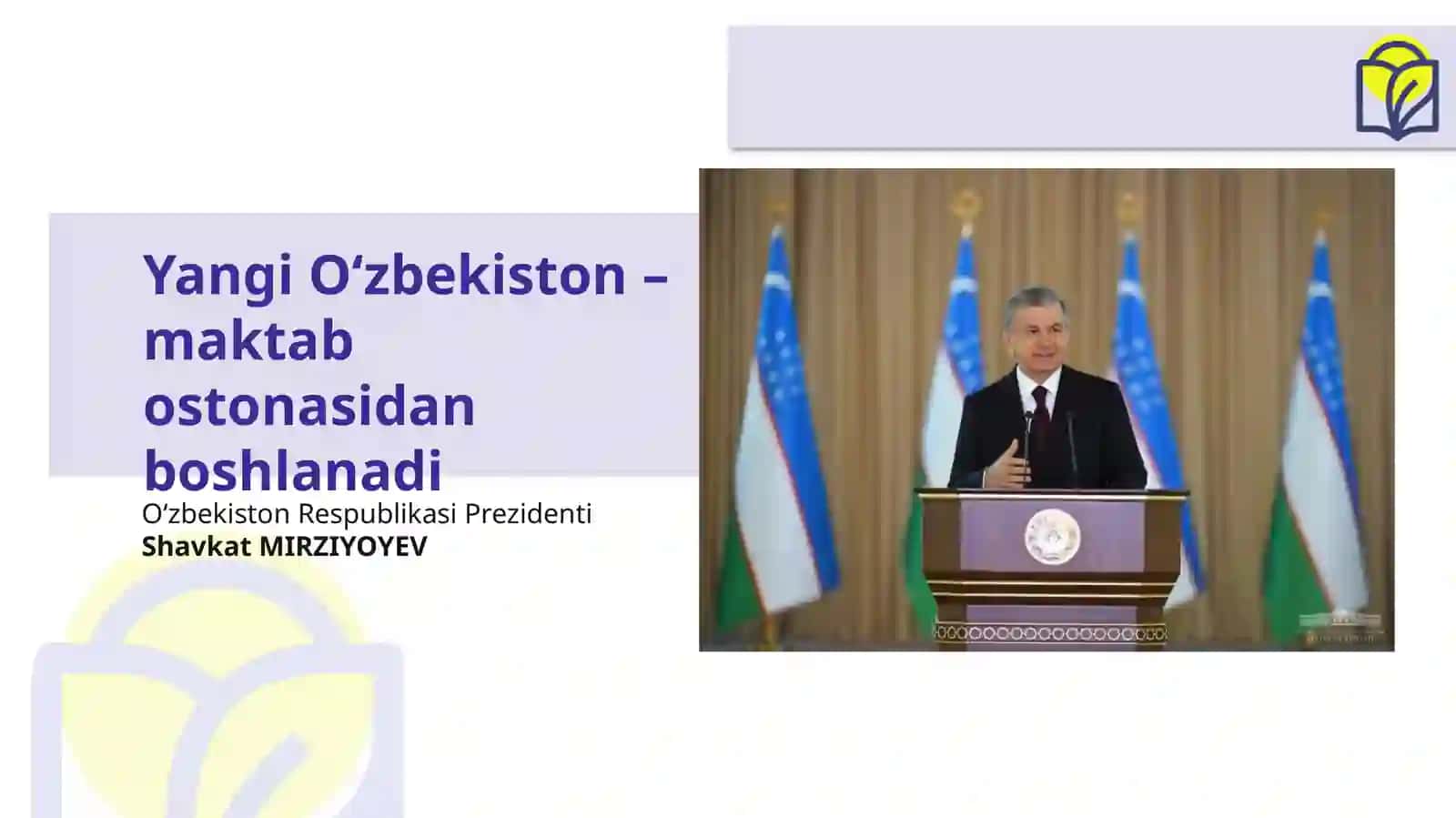 SINF RAHBARI FAOLIYATINI TASHKIL ETISH UCHUN ASOS 2